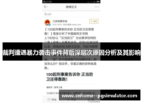 裁判遭遇暴力袭击事件背后深层次原因分析及其影响 裁判遭遇暴力袭击事件背后深层次原因分析及其影响