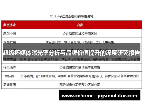 超级杯媒体曝光率分析与品牌价值提升的深度研究报告